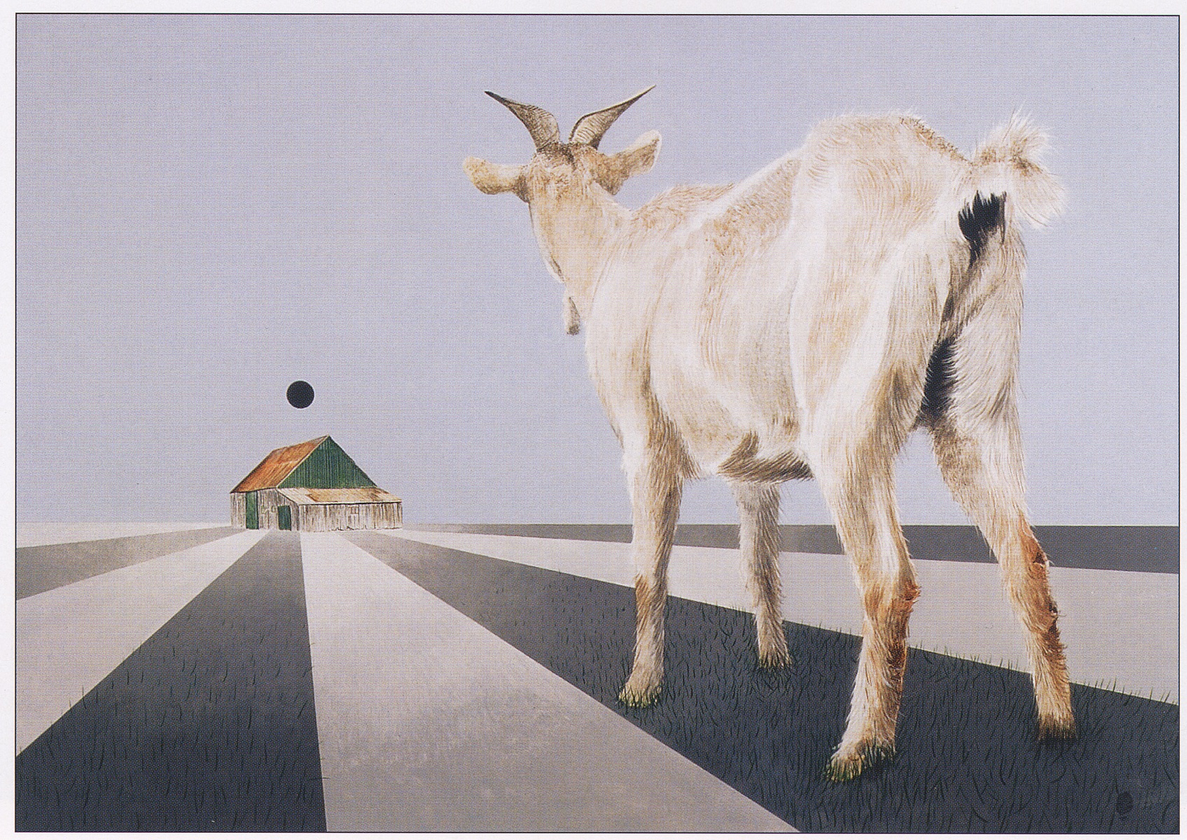 Serge Lemoine. <em>Benzamine, Bellezamine, Mezabelle, Meza</em>, 1979. Peinture, 86 x 122 cm. Collection du musée d’art de Joliette © Yvan Roy