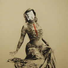 Marc Séguin, <em>MATA HARI</em> (détail), 2010. Huile sur toile, 183 x 122 cm. © Marc Séguin/SODRAC